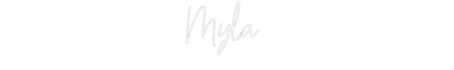 Customized Neon Sign: Myla