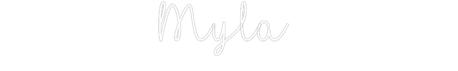 Customized Neon Sign: Myla