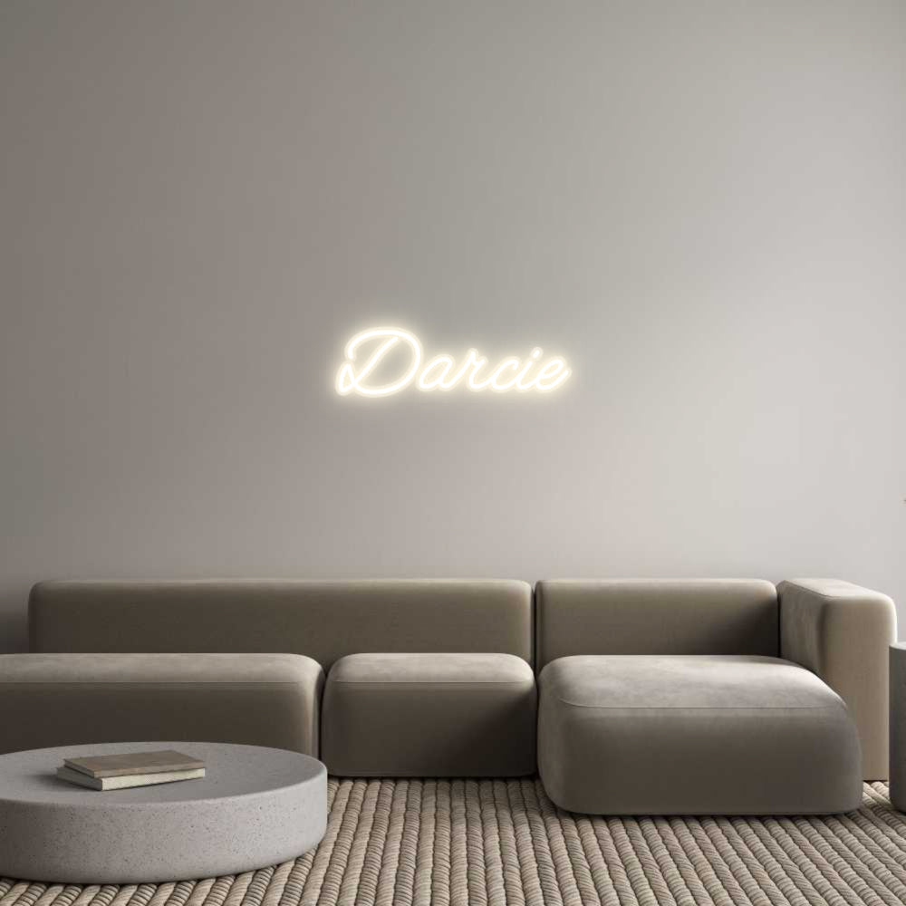 Customized Neon Sign: Darcie