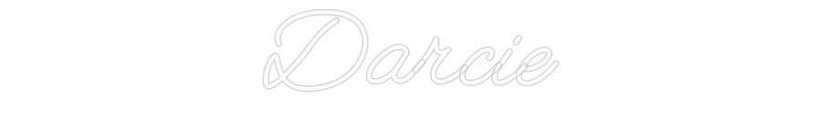 Customized Neon Sign: Darcie