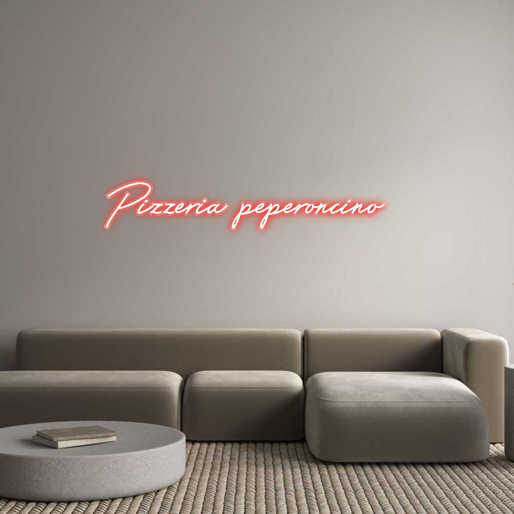 Customized Neon Sign: Pizzeria pepe...