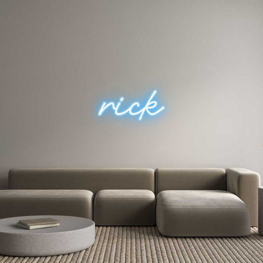 Customized Neon Sign: rick