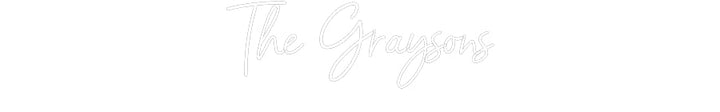 Customized Neon Sign: The Graysons