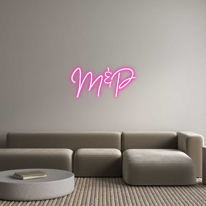 Customized Neon Sign: M&P