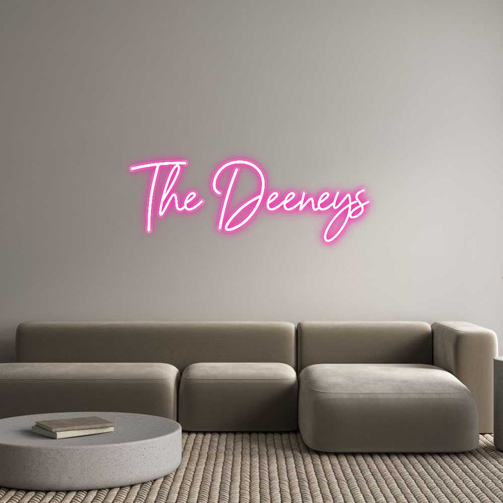 Customized Neon Sign: The Deeneys