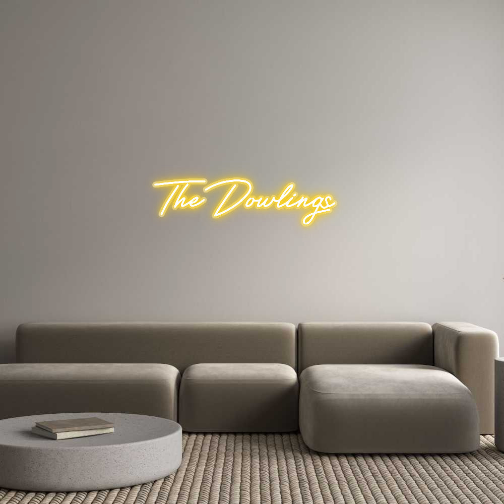 Customized Neon Sign: The Dowlings