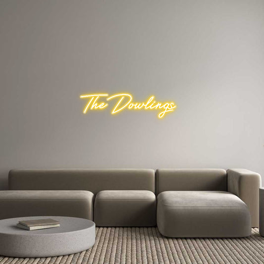 Customized Neon Sign: The Dowlings