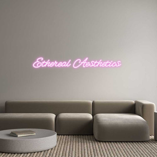 Customized Neon Sign: Ethereal Aest...