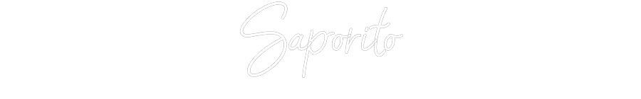 Customized Neon Sign: Saporito
