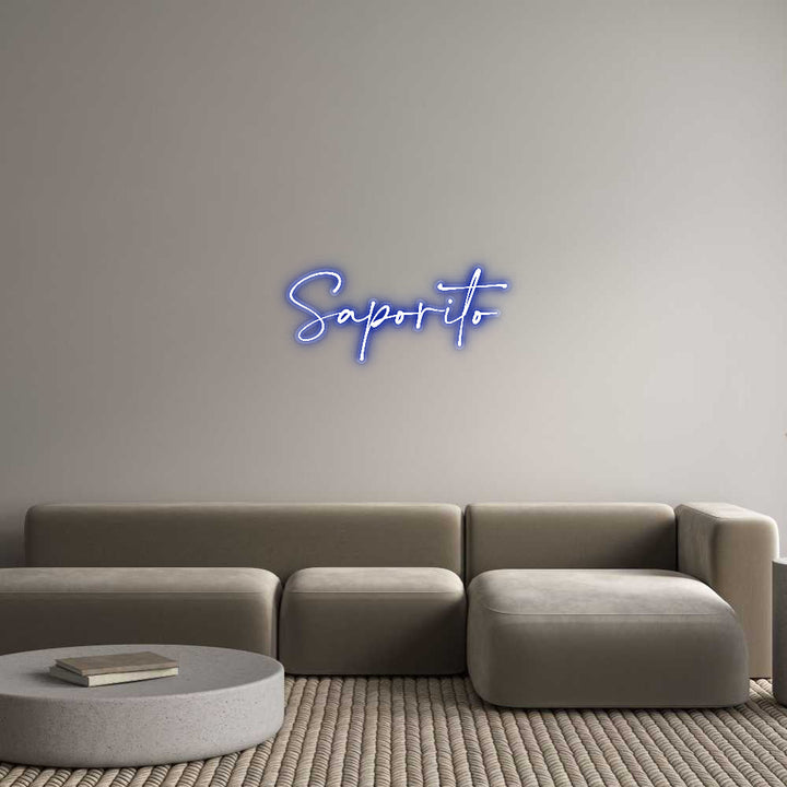 Customized Neon Sign: Saporito