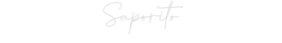 Customized Neon Sign: Saporito