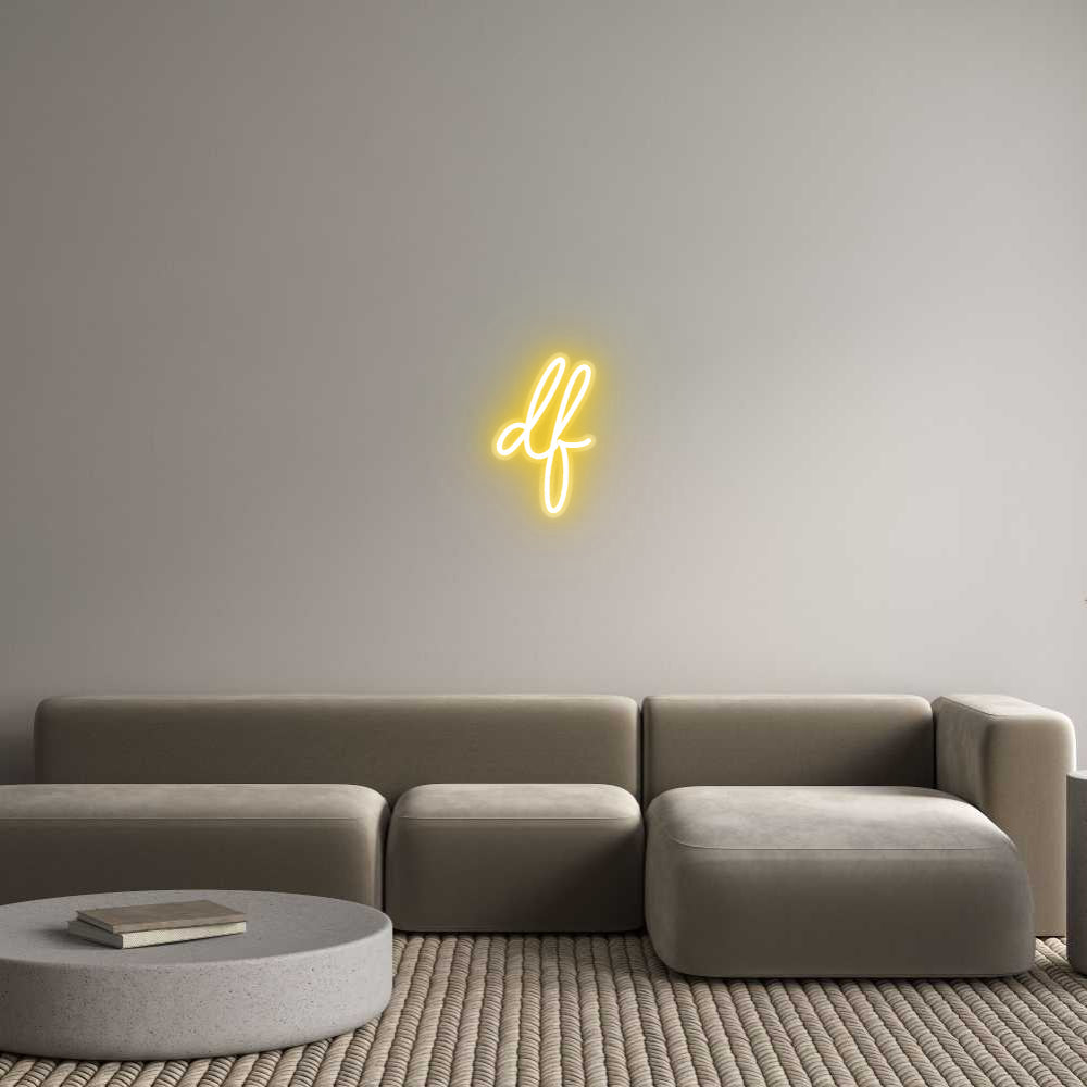 Customized Neon Sign: df