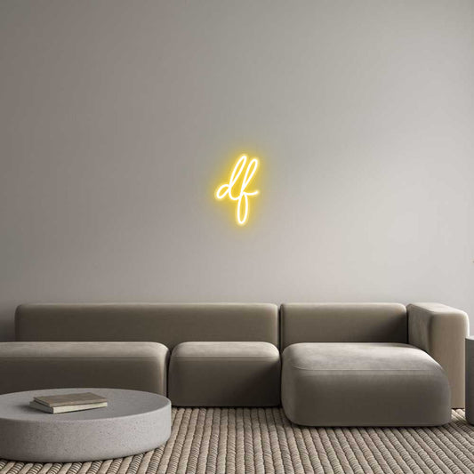 Customized Neon Sign: df
