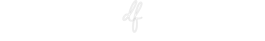 Customized Neon Sign: df