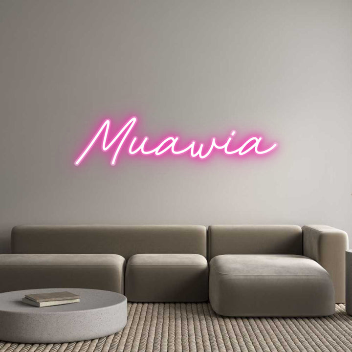 Customized Neon Sign: Muawia