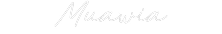 Customized Neon Sign: Muawia