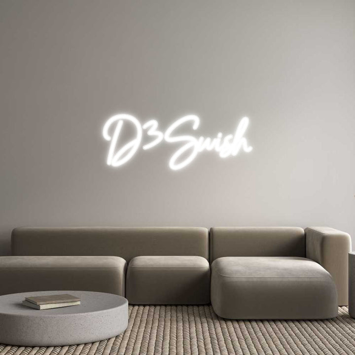 Customized Neon Sign: D3Swish