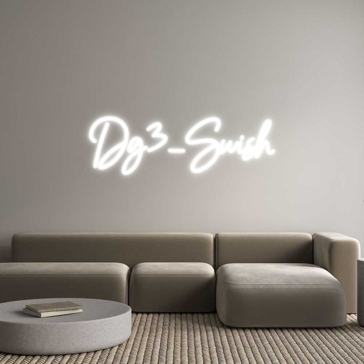 Customized Neon Sign: Dg3_Swish