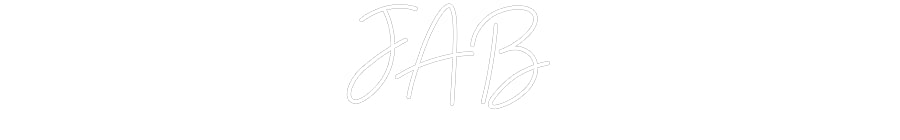 Customized Neon Sign: JAB