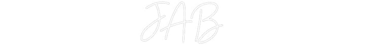 Customized Neon Sign: JAB
