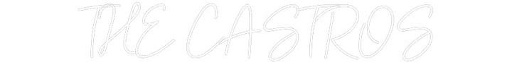 Customized Neon Sign: THE CASTROS