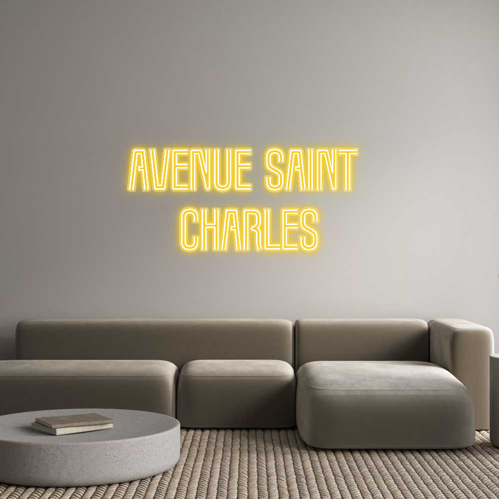 Customized Neon Sign: Avenue Saint ...