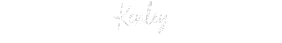 Customized Neon Sign: Kenley