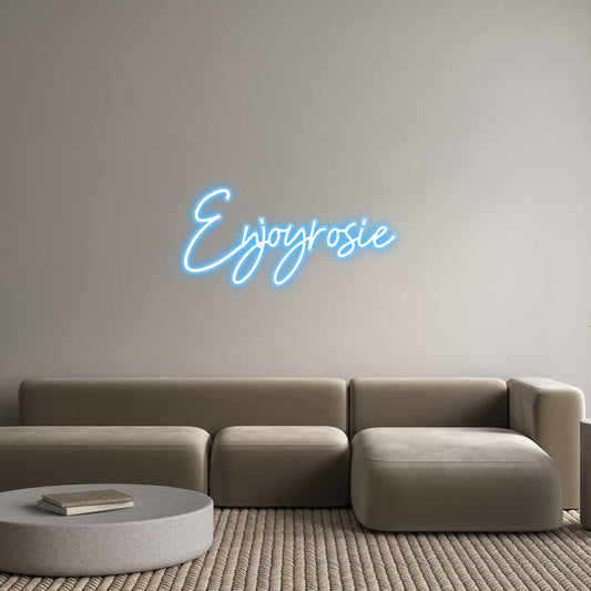 Customized Neon Sign: Enjoyrosie