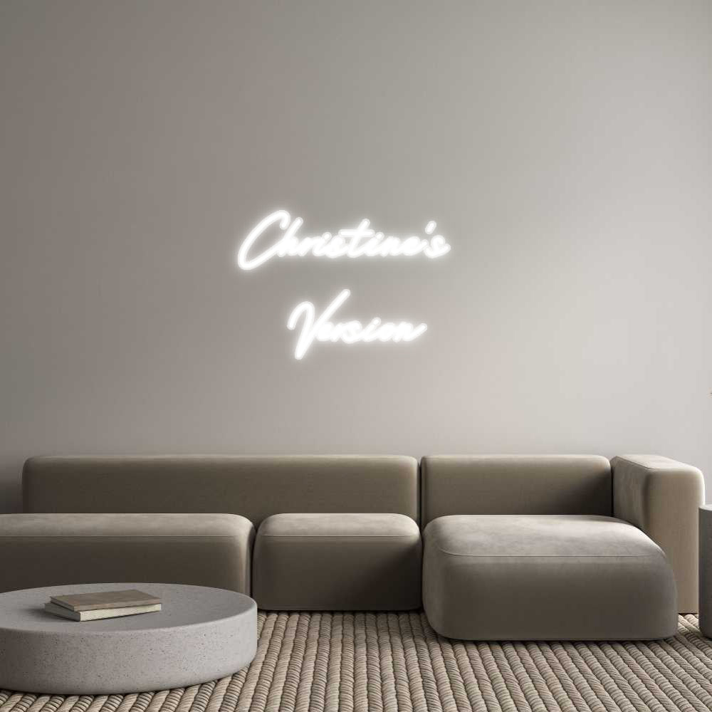 Customized Neon Sign: Christine’s ...