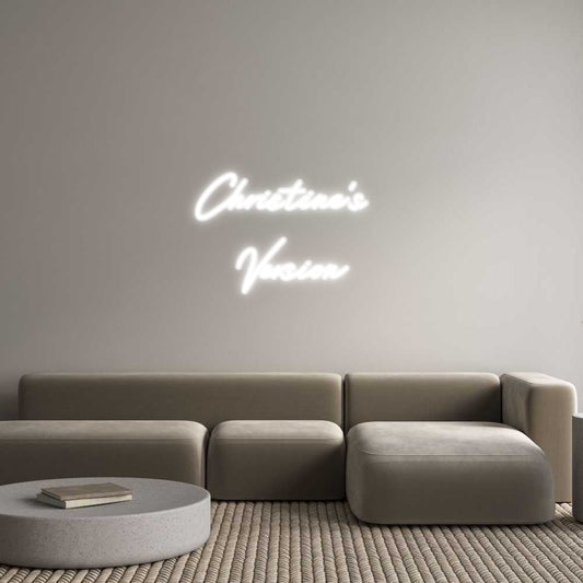 Customized Neon Sign: Christine’s ...