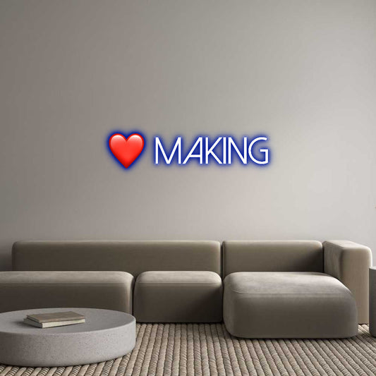 Customized Neon Sign: ❤️ making