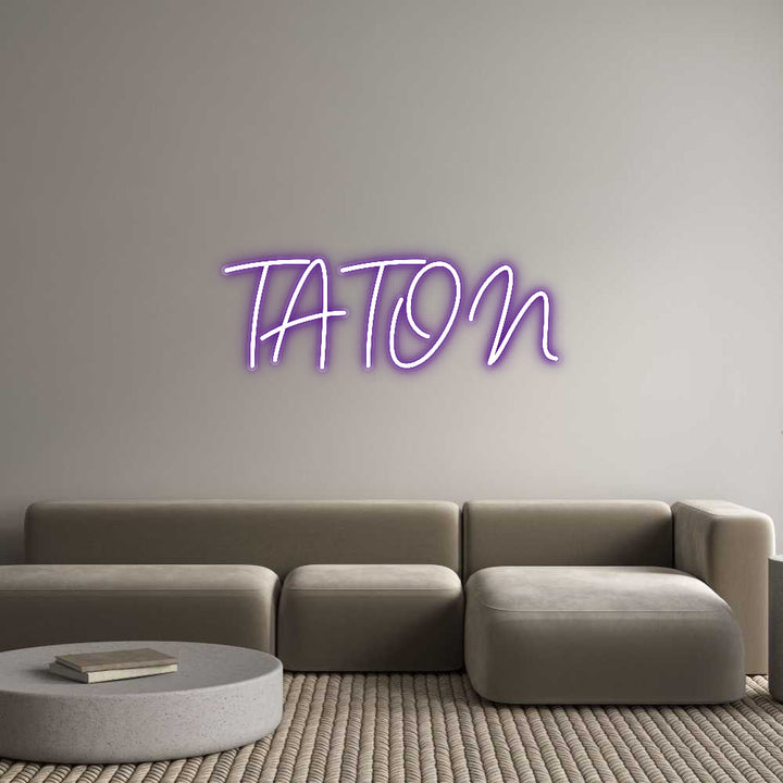 Customized Neon Sign: TATON