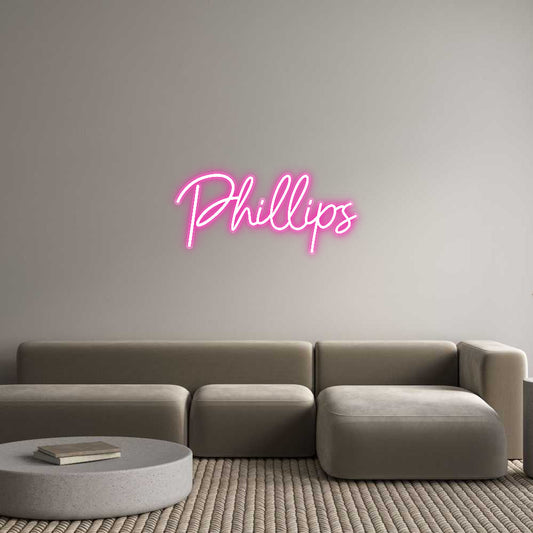Customized Neon Sign: Phillips
