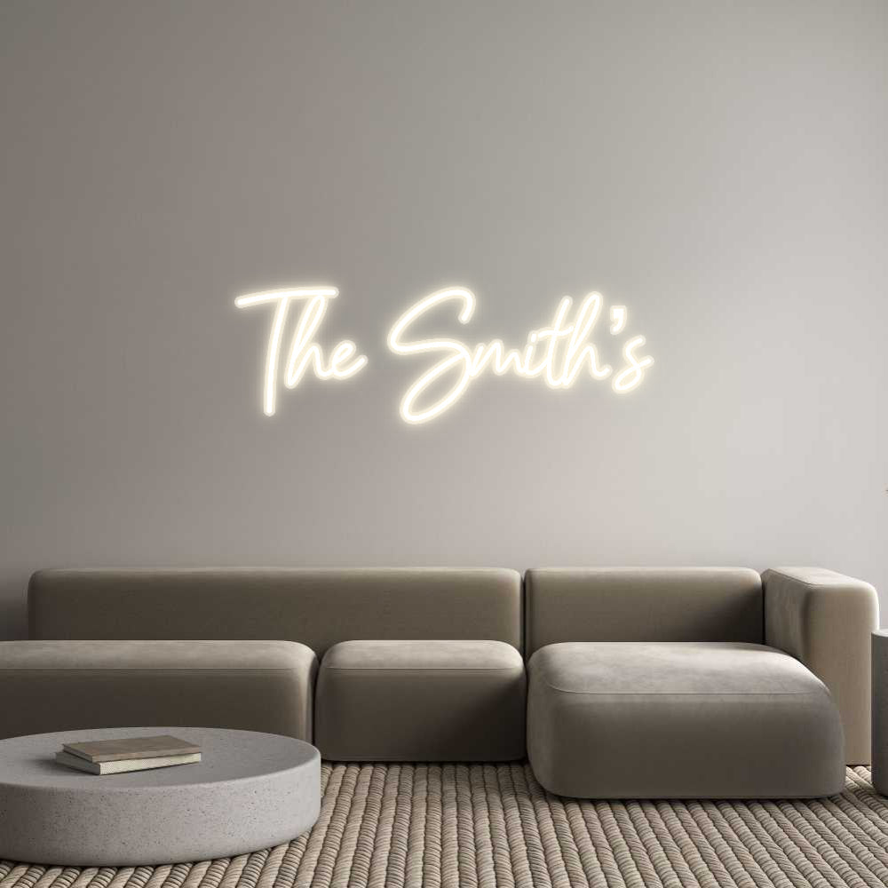 Customized Neon Sign: The Smith’s