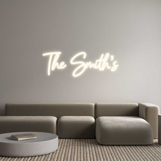 Customized Neon Sign: The Smith’s