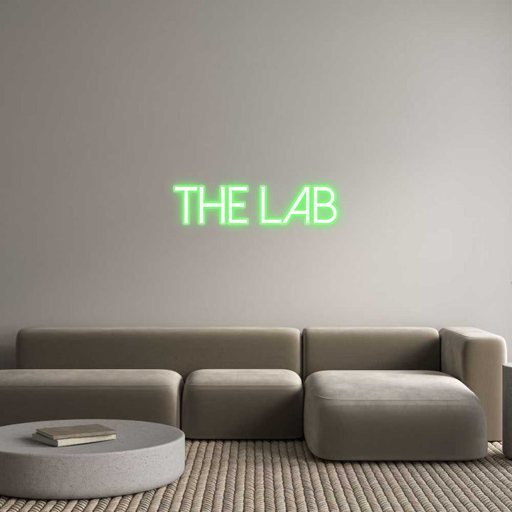 Customized Neon Sign: The Lab