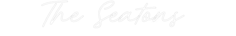 Customized Neon Sign: The Seatons