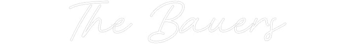 Customized Neon Sign: The Bauers