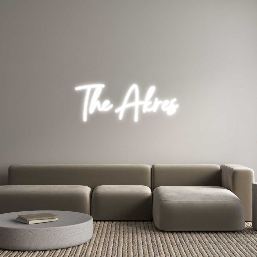 Customized Neon Sign: The Akres
