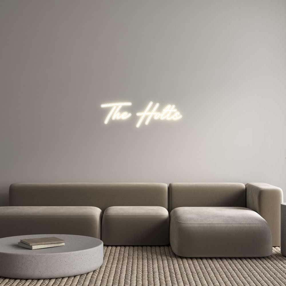 Customized Neon Sign: The Holts