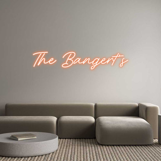 Customized Neon Sign: The Bangert’s