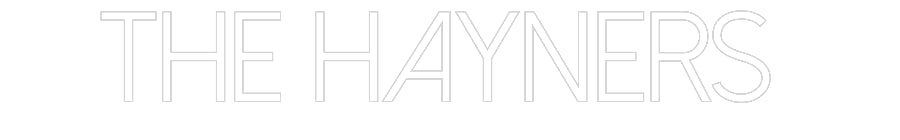 Customized Neon Sign: THE HAYNERS