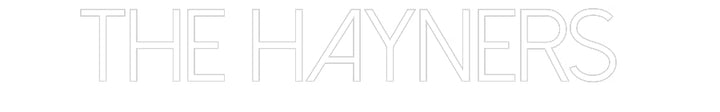 Customized Neon Sign: THE HAYNERS