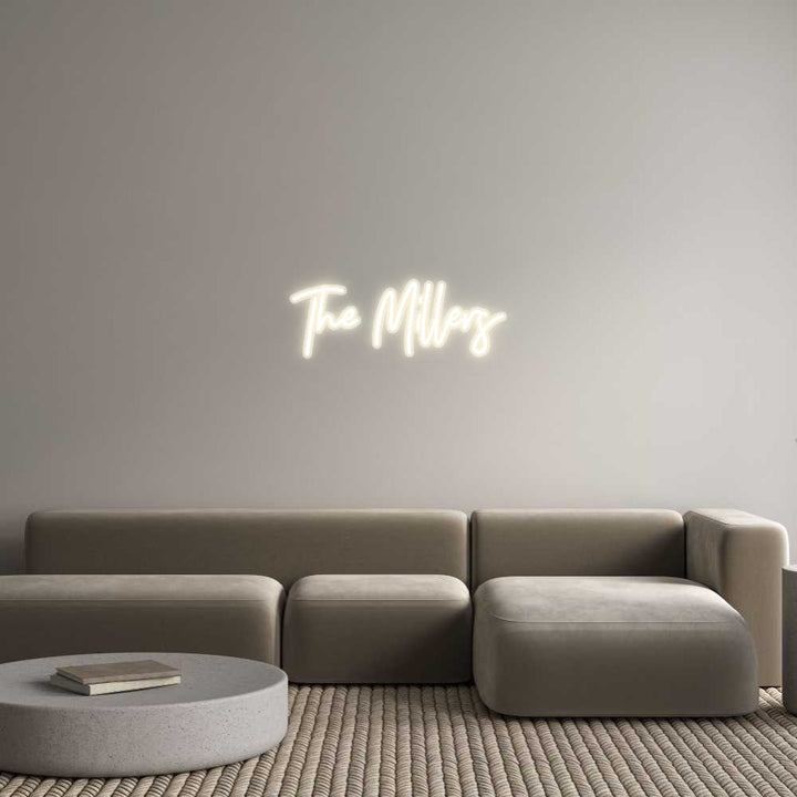 Customized Neon Sign: The Millers