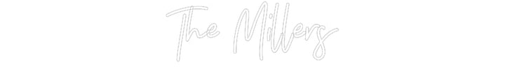 Customized Neon Sign: The Millers