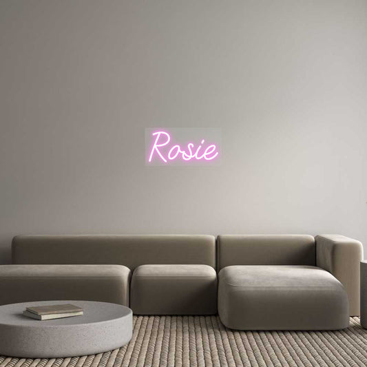Customized Neon Sign: Rosie