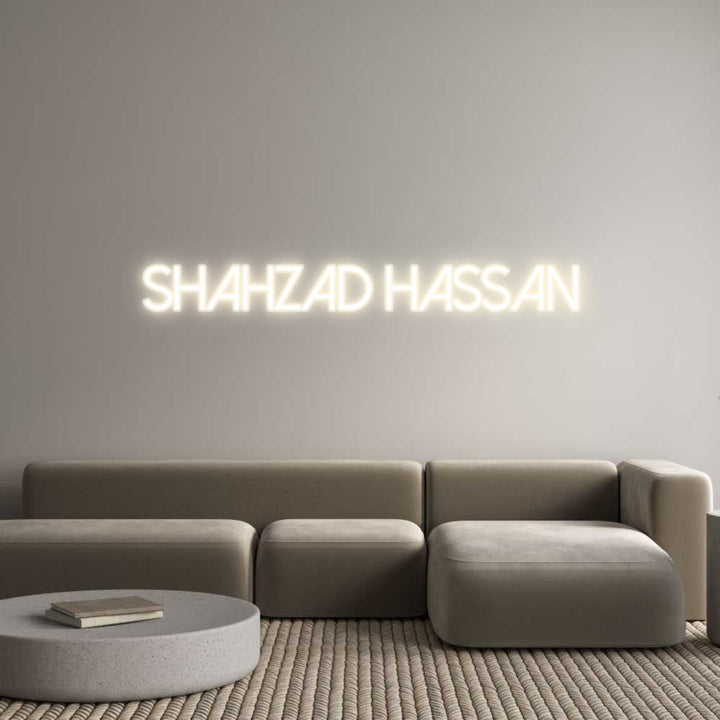 Customized Neon Sign: Shahzad Hassan