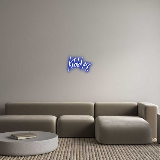 Customized Neon Sign: Kibbles
