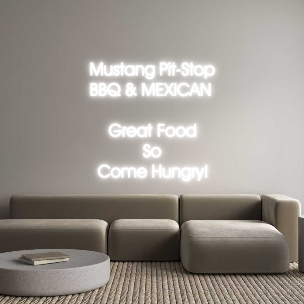 Customized Neon Sign: Mustang Pit-S...