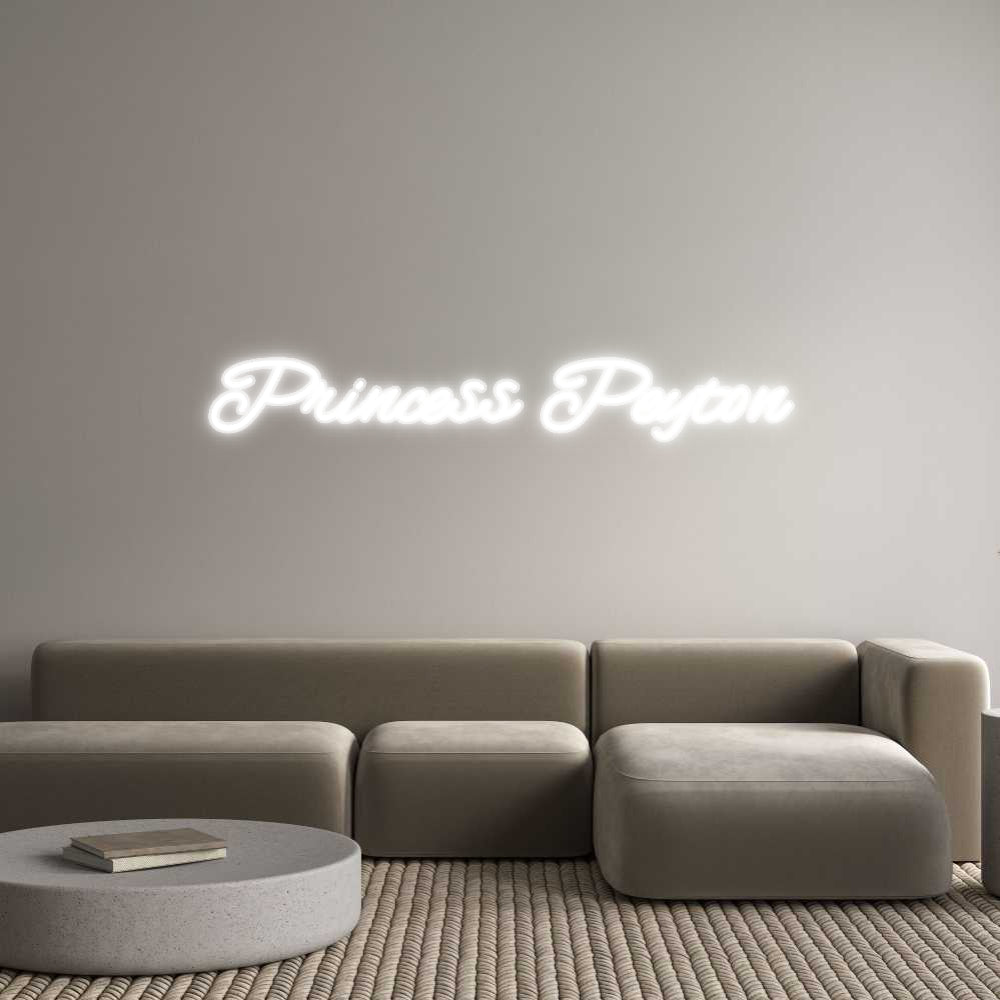 Customized Neon Sign: Princess Peyton